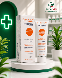 ضد آفتاب SPF63 بیرنگ دکتر ژیلا