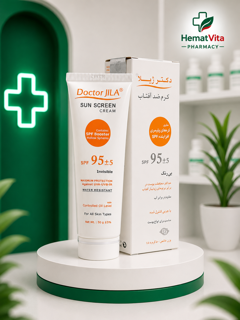 کرم ضد آفتاب SPF95 رنگی دکتر ژیلا