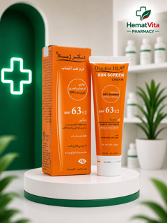 کرم ضد آفتاب SPF63 رنگی دکتر ژیلا
